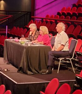 Adjudicators Clair Caldwell, Patricia Wright and Uwe Grodd